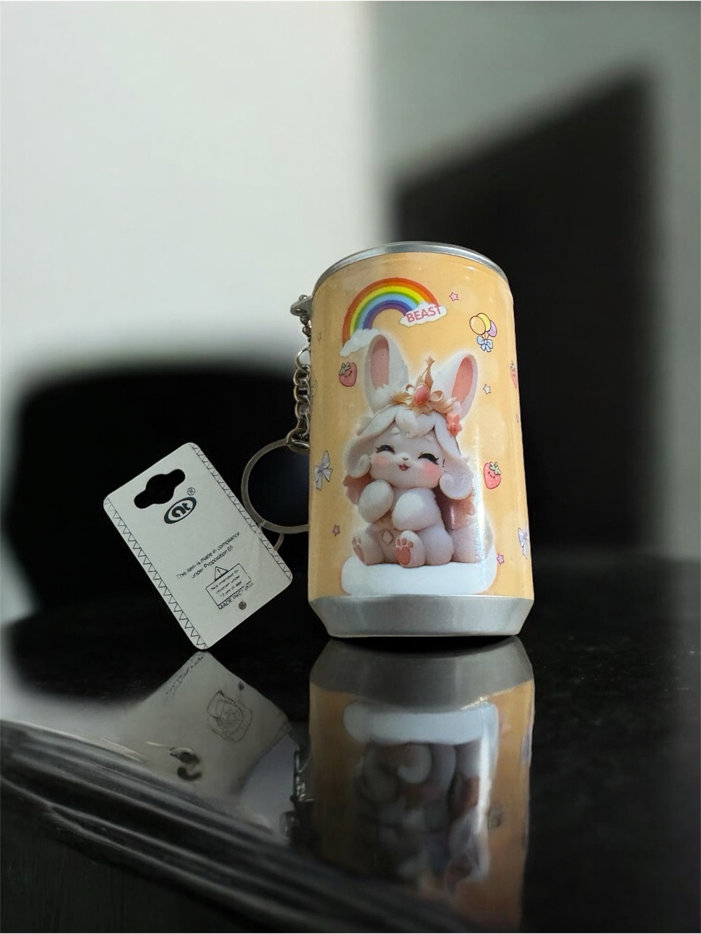 Mini Wipes Adorable Can Keychain